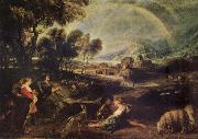 Peter Paul Rubens Landscape iwth a Rainbow France oil painting artist
